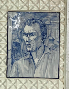 Ceramic Tile of Carl Penzich On The Kohler Mural