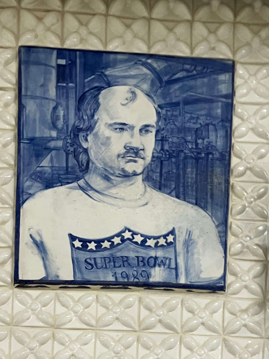 Ceramic Tile of Dave Hansen On Kohler Mural