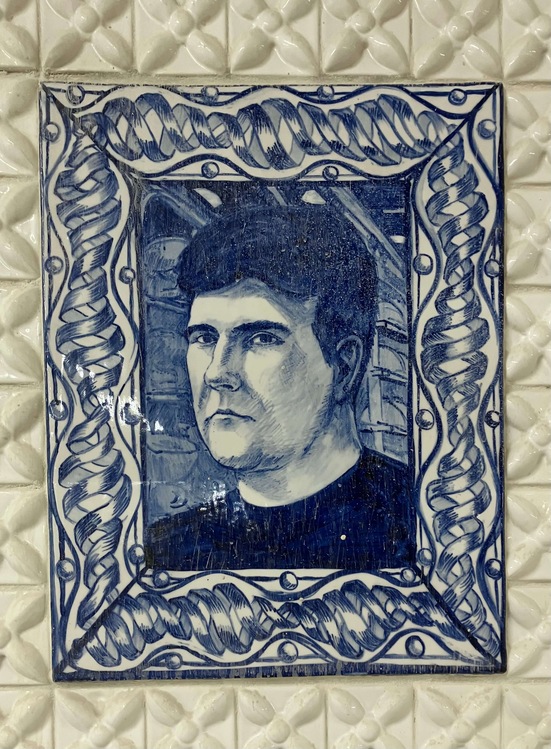 Ceramic Tile of Doug Post On The Kohler Mural