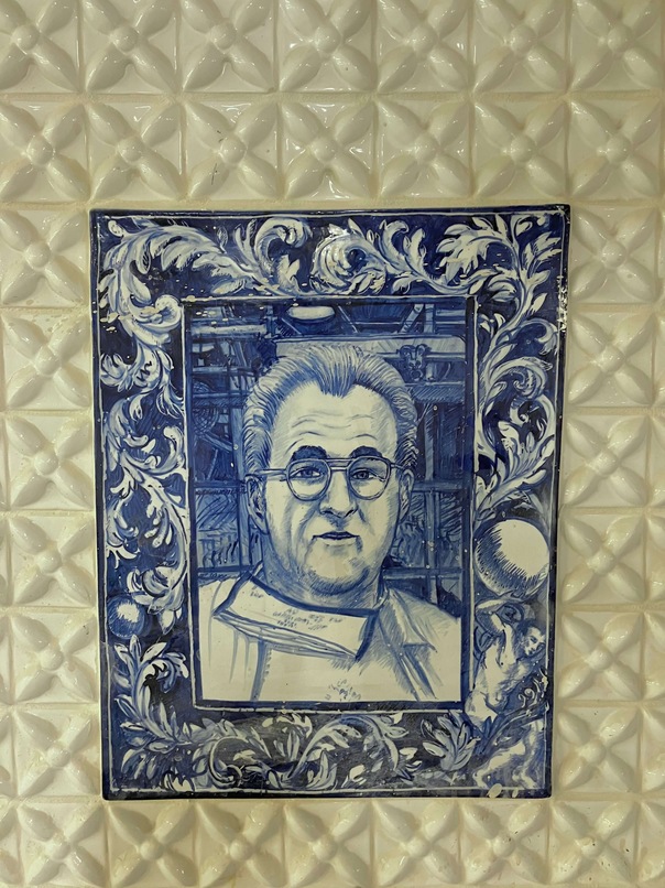 Ceramic Tile of Eugene Beeck On The Kohler Mural