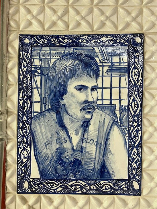 Ceramic Tile of Mike Frombach On The Kohler Mural