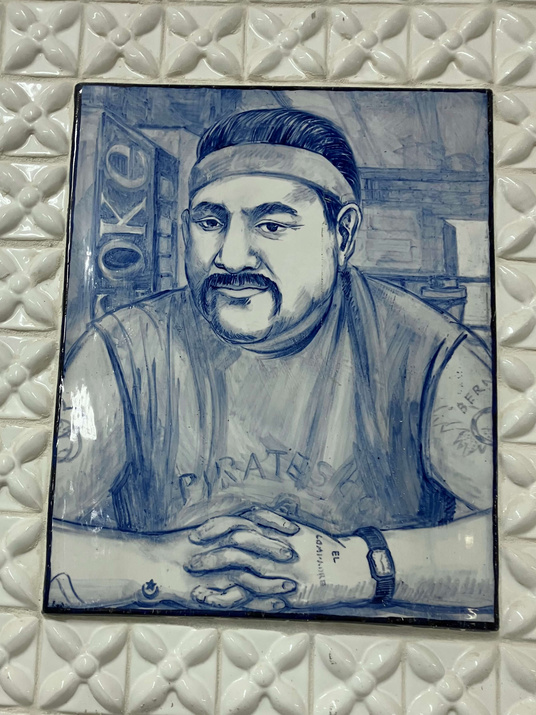 Ceramic Tile of Pete Martinez On The Kohler Mural