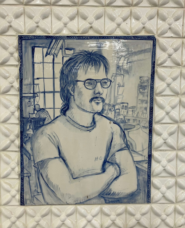 Ceramic Tile of Scott Czaplinski On The Kohler Mural