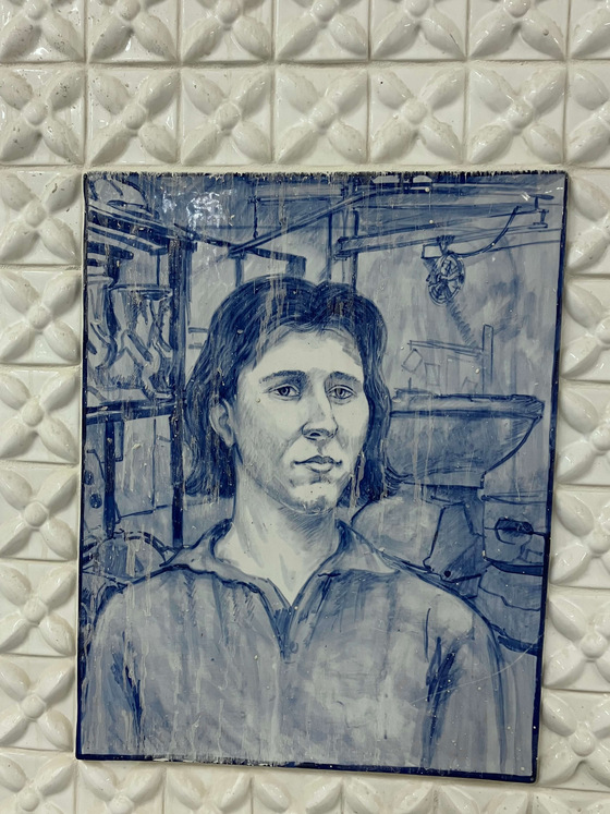 Ceramic Tile of Theresa Millard On The Kohler Mural